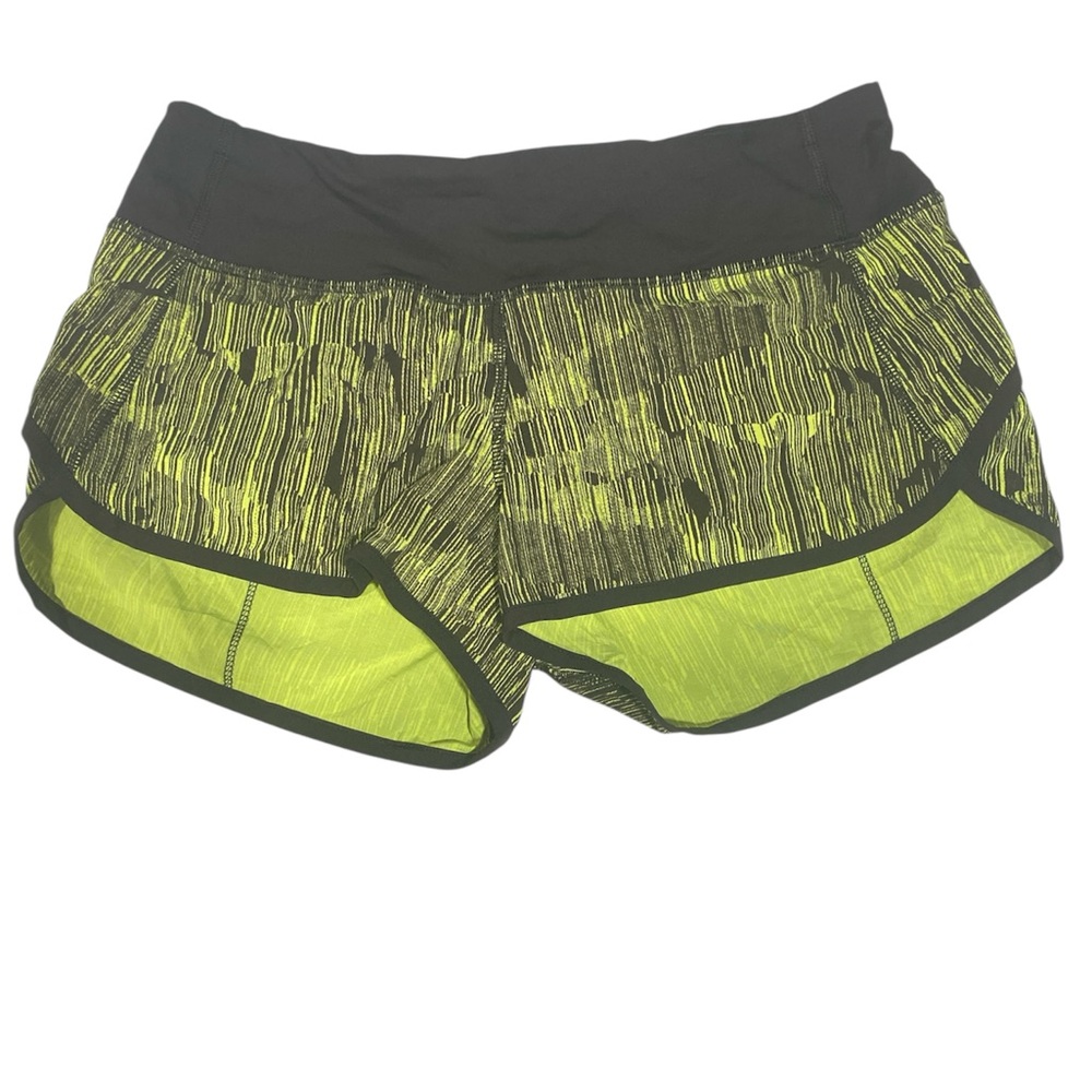 lululemon athletica Black and Yellow Athletic Shorts